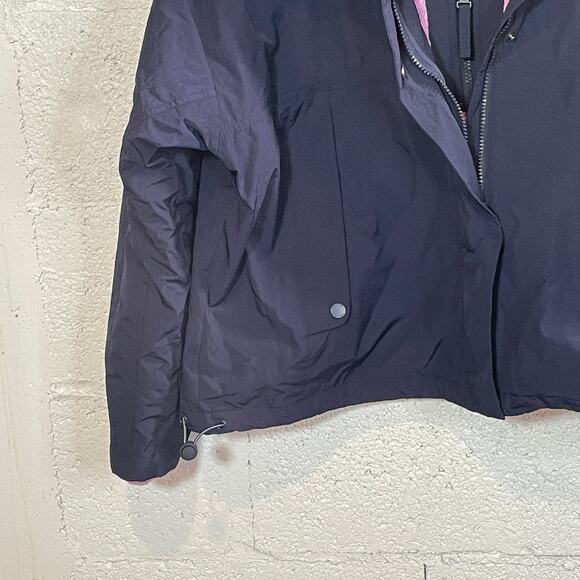Columbia Women's Laurelwoods II Interchange Hooded Jacket navy/purple Medium - Picture 3 of 12